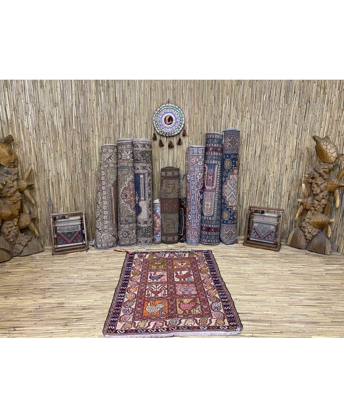 Handmade Hakkari Sumak Kilim Original Silk On Wool  – FREE SHIPPING..!